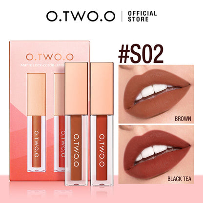 O.TWO.O MATTE LOCK COLOR LIP GLAZE SET