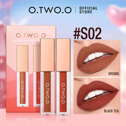O.TWO.O MATTE LOCK COLOR LIP GLAZE SET