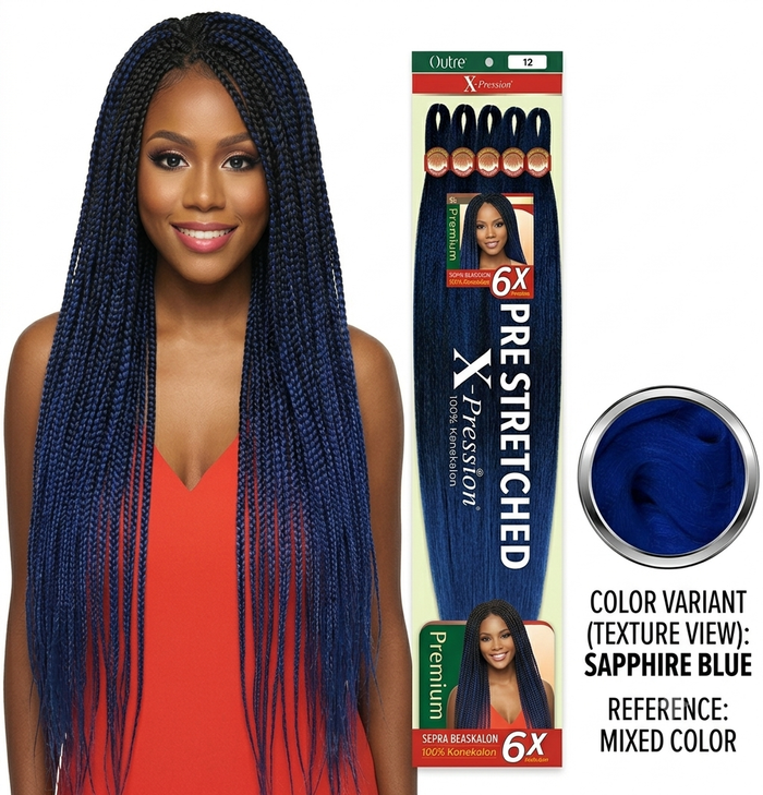 Outre Expression Pre-Stretched Braiding Hair 6X 52"