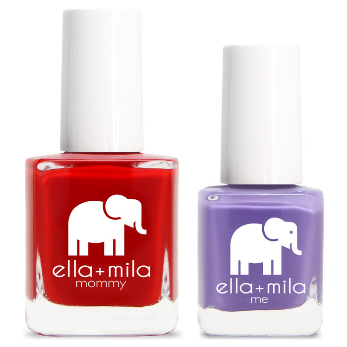 Mommy & Me set: Paint the Town Red and Mila's Fave nail polish bottles – ella+mila
