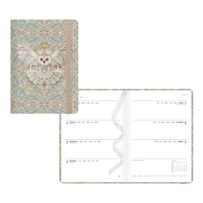 Paisley Academic Weekly Planner, A6, 2026 - 2027 - Multilingual (27-030851, 27-031137, 27-030850, 27-031136)