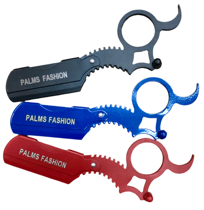 Palms Professional Barber Straight Razor - Finger Handle - Palms Fashion Inc.