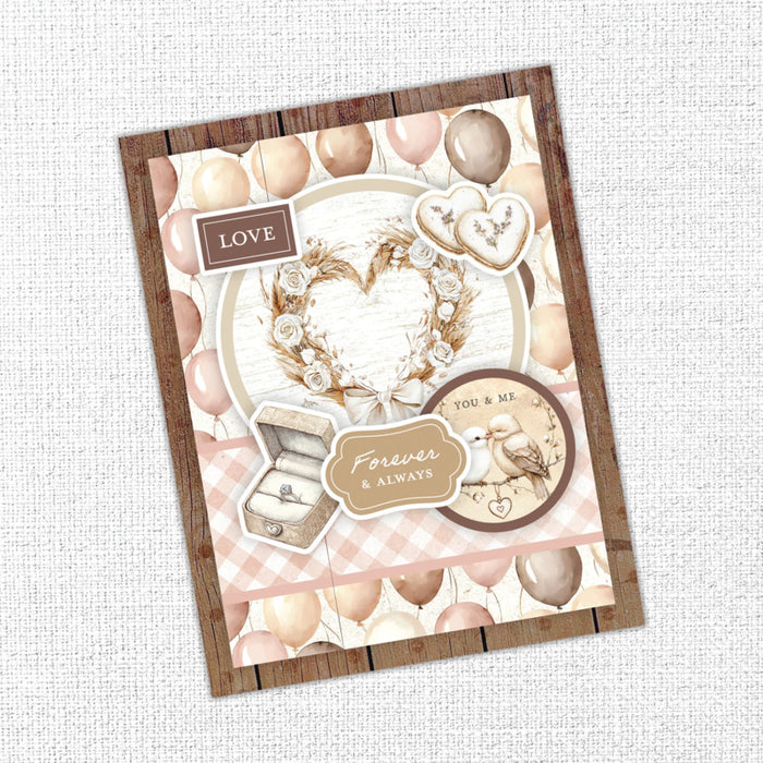 Paper Rose - 6X6 Paper Collection - Heart & Home Memories. 18 double-sided patterned papers. Available at Embellish Away located in Bowmanville Ontario Canada. Example by brand ambassador.