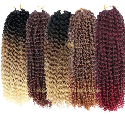 Passion Twist / Water Wave 100% kanekalon crochet Hair for Butterfly locs