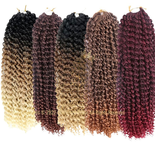 Passion Twist / Water Wave 100% kanekalon crochet Hair for Butterfly locs
