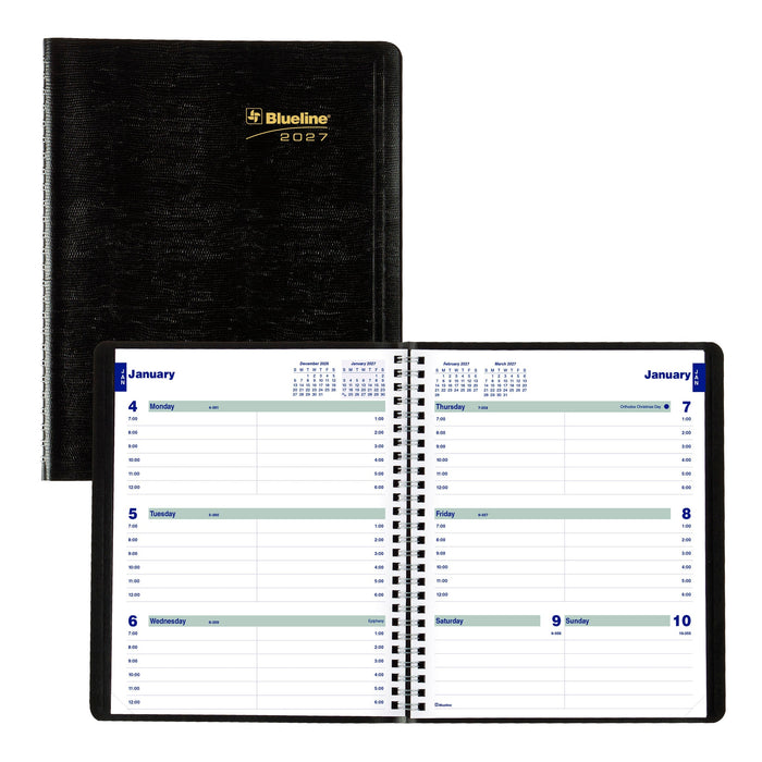 Plan & Link™ Weekly Appointment Book, 2027, Black C5275.81T-27 Blueline