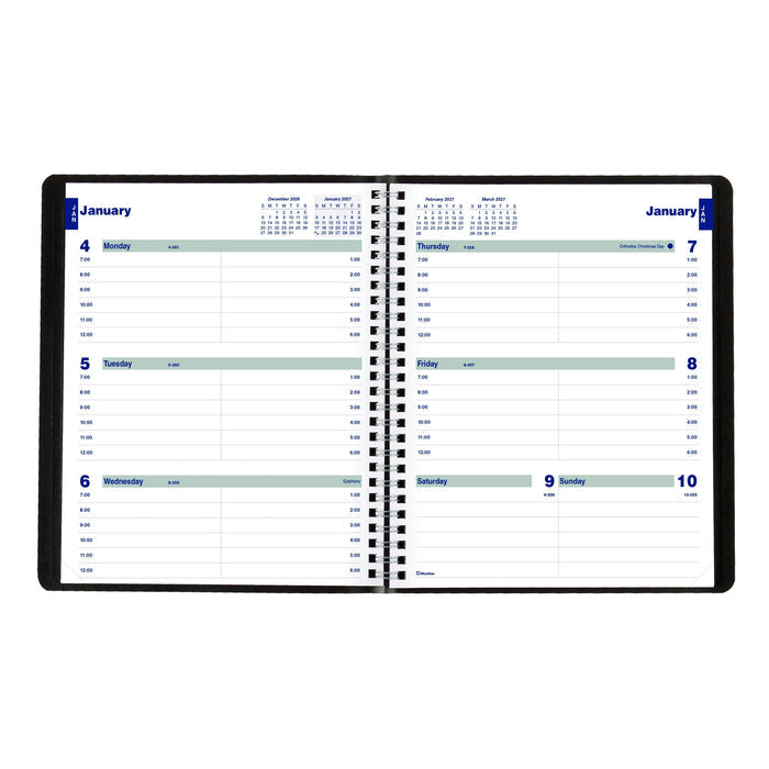 Plan & Link™ Weekly Appointment Book, 2027, Black C5275.81T-27 Blueline