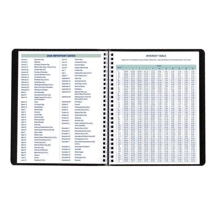 Plan & Link™ Weekly Appointment Book, 2027, Black C5275.81T-27 Blueline