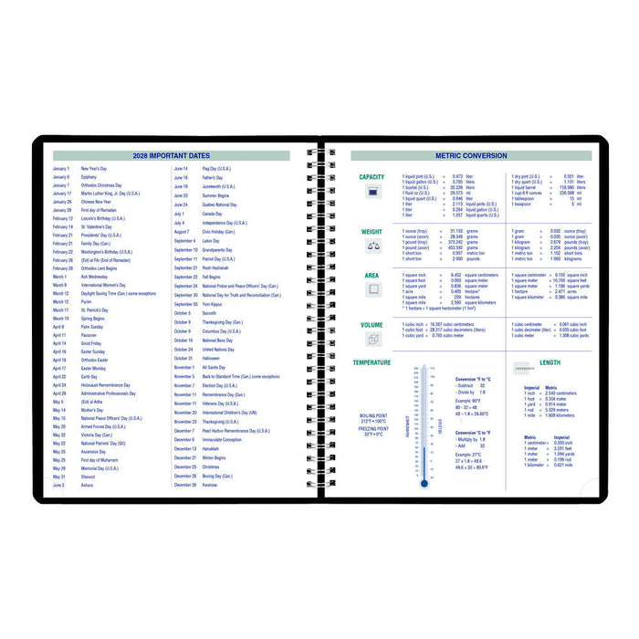 Plan & Link™ Weekly Appointment Book, 2027, Black C5950.81T-27 Blueline