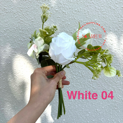 White Artificial Flowers for Pedicure Tray