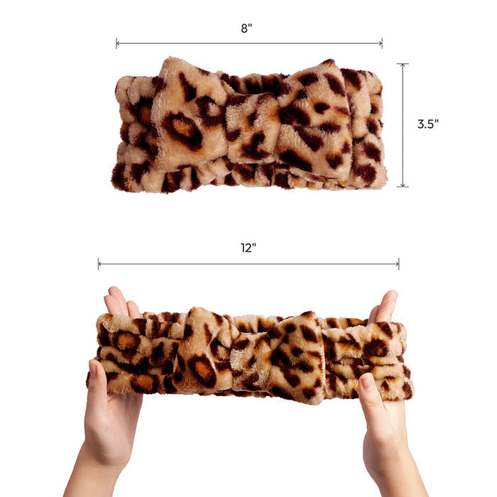 Plush Spa Head Band [Leopard] #Hq908