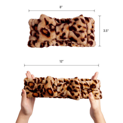 Plush Spa Head Band [Leopard] #Hq908