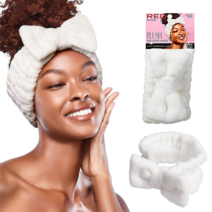 Plush Spa Head Band [White] #Hq906