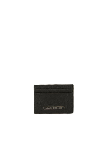 ARMANI EXCHANGE portafoglio logo nero XM000169 AF12702-UC001