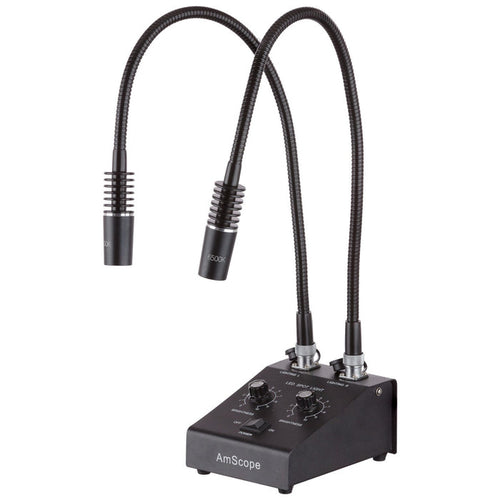 Powerful LED Dual Goose-neck Microscope Illuminator Light