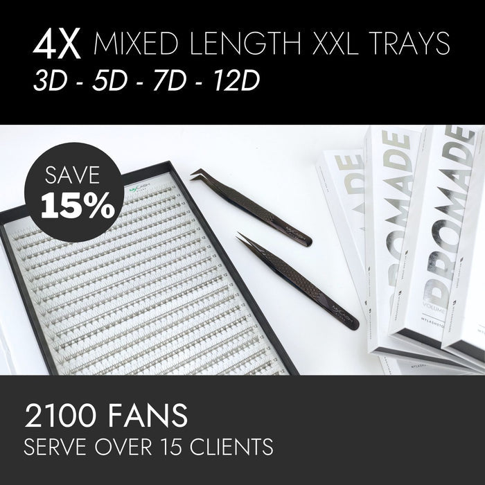 4x Mixed Length XXL Promade Trays