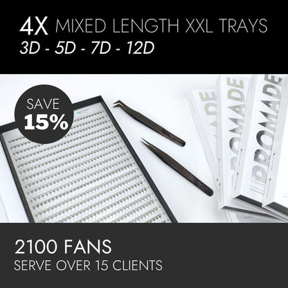 4x Mixed Length XXL Promade Trays