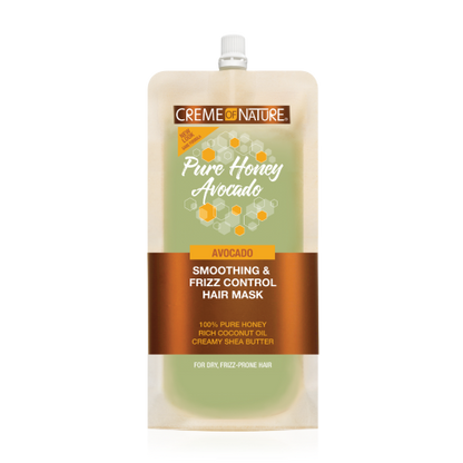Pure Honey Avocado Smoothing & Frizz Control Hair Mask 3.8oz by CREME OF NATURE