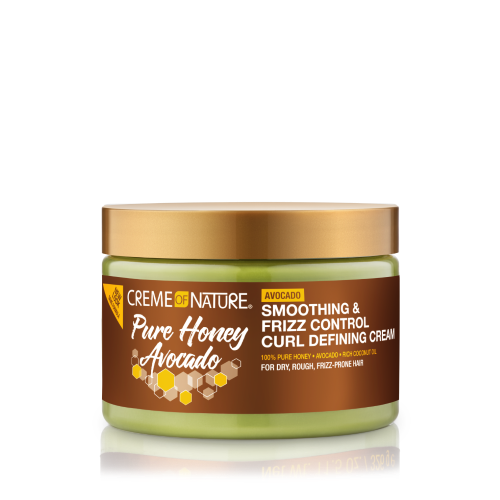 Pure Honey Hair Food Avocado Smoothing & Frizz Control Curl Defining Cream 11.5oz by CREME OF NATURE