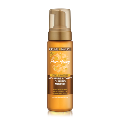 Pure Honey Moisture & Twist Curling Mousse 7oz by CREME OF NATURE
