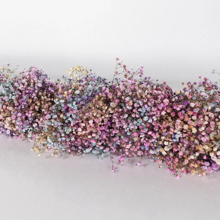 Rainbow Baby's Breath Tinted Garland Vase - Image