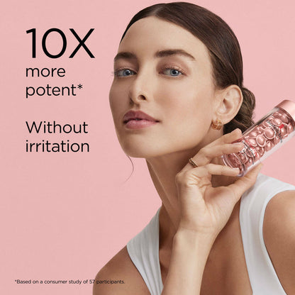 10X more potent* without irritation. *Based on a consumer study of 57 participants.