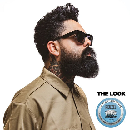 Reuzel Blue Strong Hold Pomade look