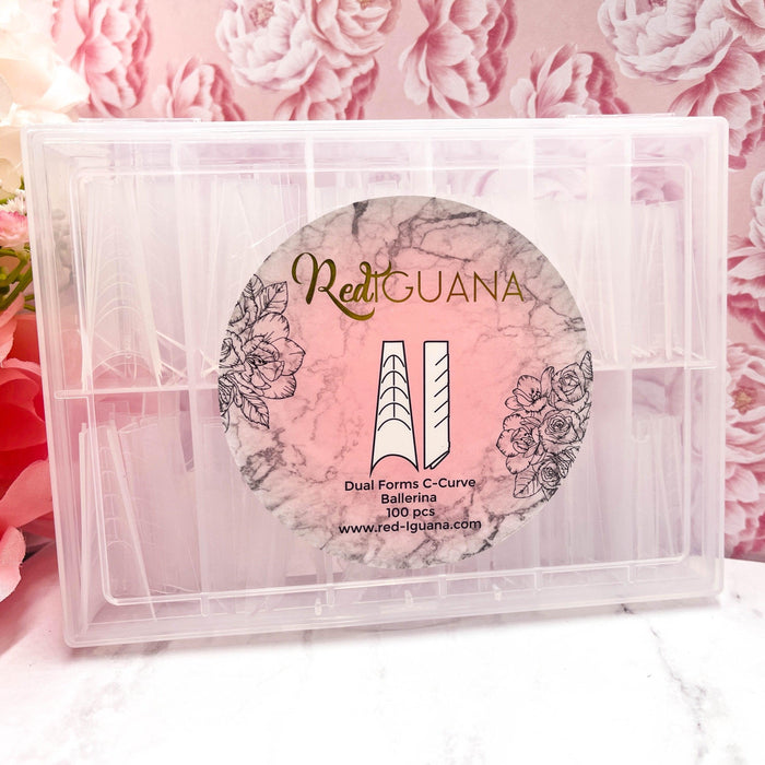 RI- Ballerina C-Curve Dual Forms-Nail Tips-Red Iguana LLC-Gel Essentialz
