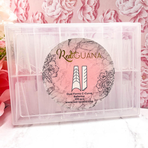 RI- Ballerina C-Curve Dual Forms-Nail Tips-Red Iguana LLC-Gel Essentialz