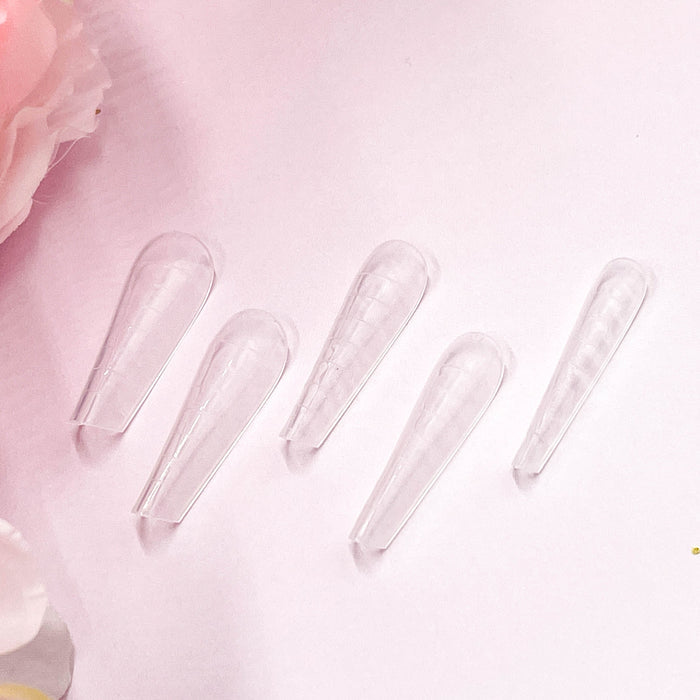 RI- Russian Almond C-Curve Dual Forms / Full Cover-Nail Tips-Red Iguana LLC-Gel Essentialz