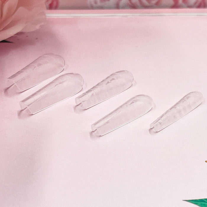 RI- Russian Almond C-Curve Dual Forms / Full Cover-Nail Tips-Red Iguana LLC-Gel Essentialz