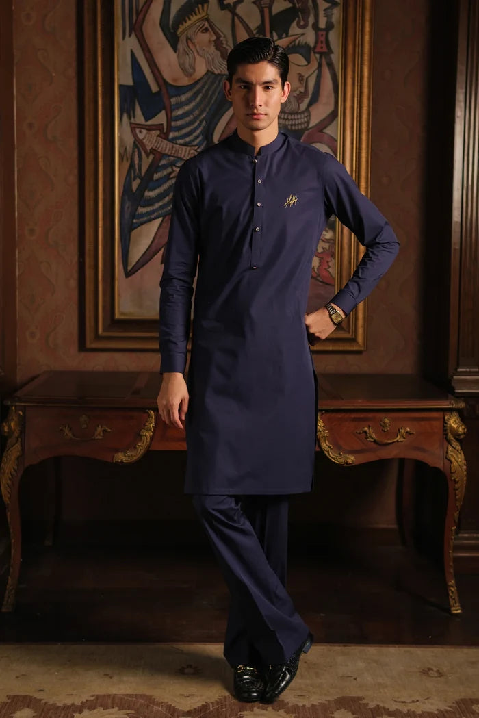 ROYAL BLUE STRETCHABLE KURTA PAJAMA