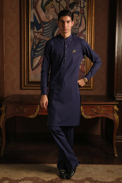 ROYAL BLUE STRETCHABLE KURTA PAJAMA