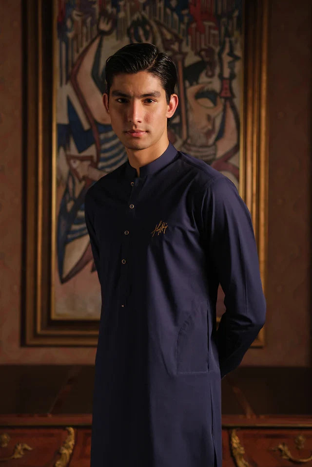 ROYAL BLUE STRETCHABLE KURTA PAJAMA