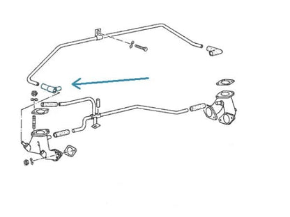 Rubber Boot for Brake Booster Line at Intake 80-83 AC Vanagon