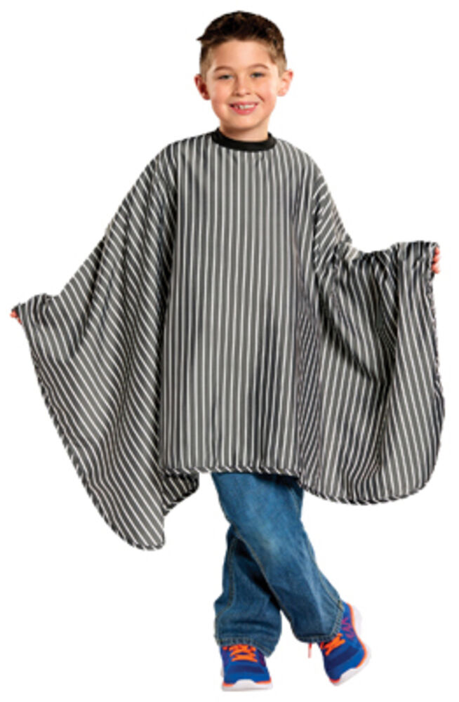 SCALPMATER KIDS STRIPED BARBER CAPE # 4130 - Palms Fashion Inc.
