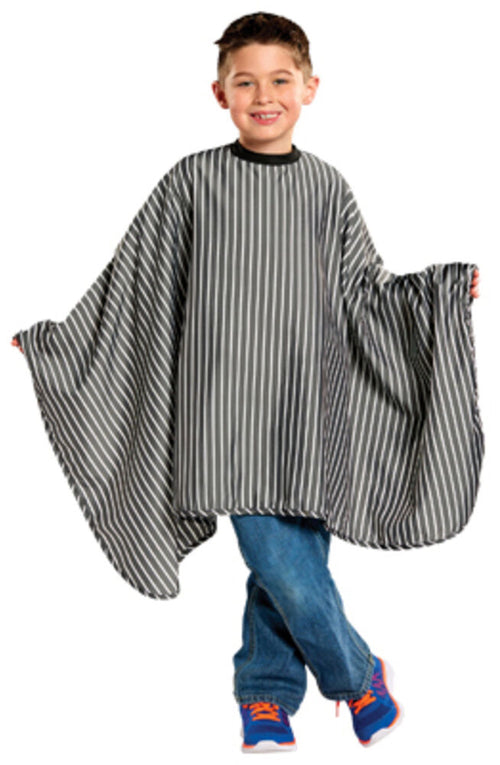 SCALPMATER KIDS STRIPED BARBER CAPE # 4130 - Palms Fashion Inc.