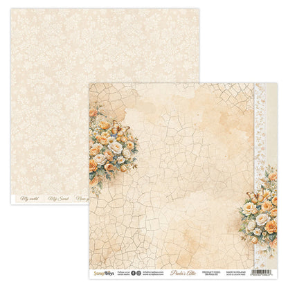 ScrapBoys - 12X12 Paper Pad - Paula's Attic. 12 sheets with bonus on the back of the cover - 250 gsm. Available at Embellish Away located in Bowmanville Ontario Canada.