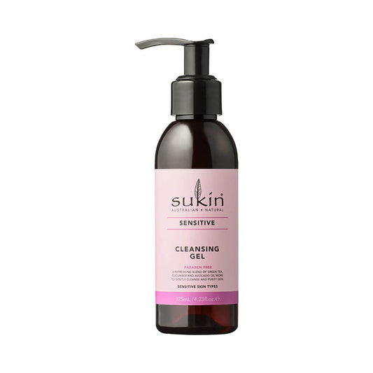 Sukin Sensitive Cleansing Gel available at Flora & Fauna.