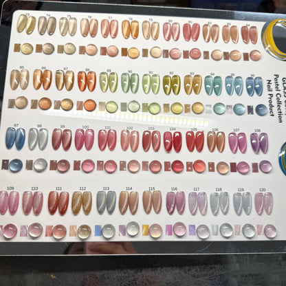 NEW 48 colors Sheer Clear Nude Cat Eye Collection