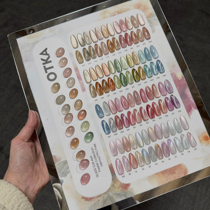 Set OTKA3 - 48 Colors Sheer Nude Moonlight Cat Eye (73-120) + Free 2 magnets