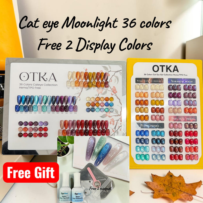 Set OTKA4 - 36 Colors Mix Cat Eye -(No.121 - No.156)