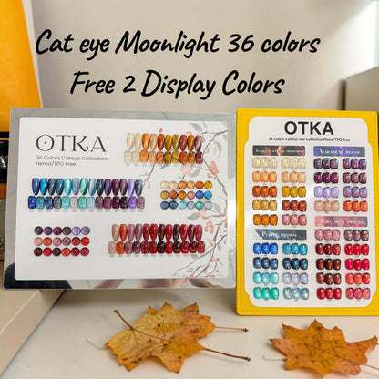 Set OTKA4 - 36 Colors Mix Cat Eye -(No.121 - No.156)