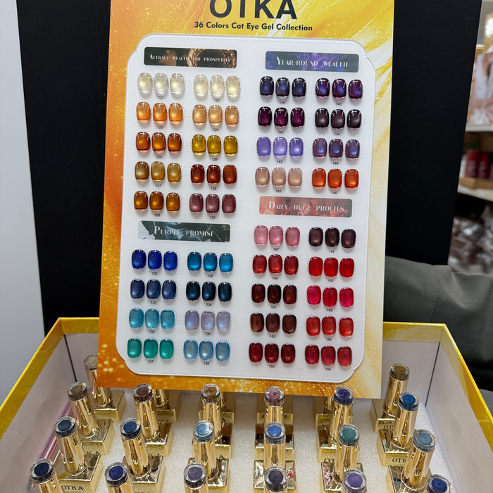 Set OTKA4 - 36 Colors Mix Cat Eye -(No.121 - No.156)