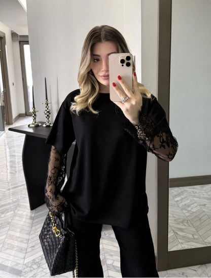 Sheer lace Top