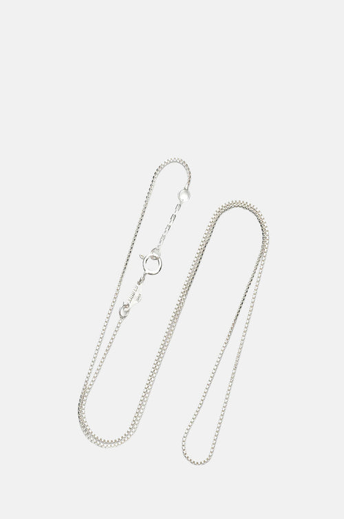 Anni Lu Silver Box Chain Necklace 7cm.