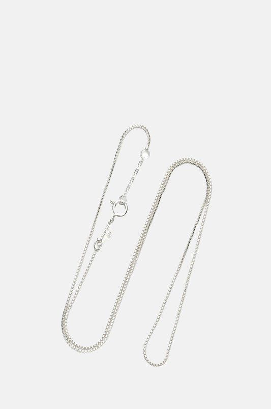Anni Lu Silver Box Chain Necklace 7cm.