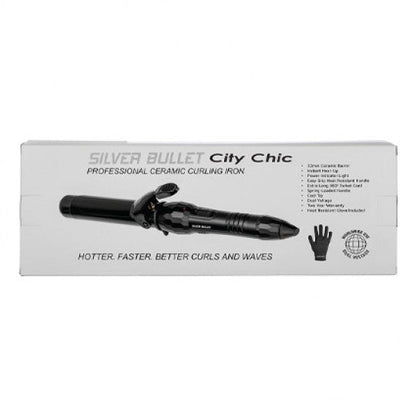 Silver Bullet City Chic Ceramic Curling Iron 32mm