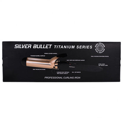 Silver Bullet Curling Iron - Rose Gold Titanium 38mm