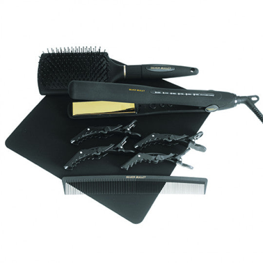 Silver Bullet Keratin 230 Titanium Straightener Gold 25mm